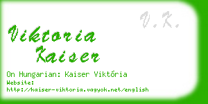 viktoria kaiser business card